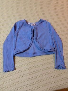 Tommy Bahama Lavender Ribbed Bolero Cardigan